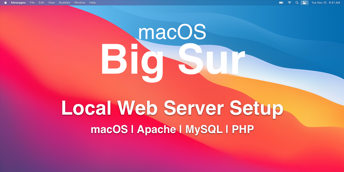 install a web server on mac for a web app